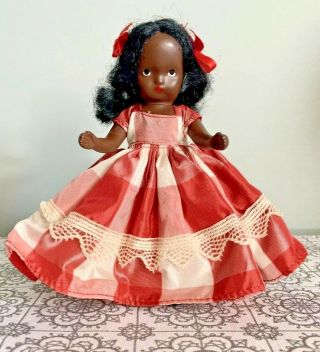 Topsy Nancy Ann Storybook Doll Painted Eyes Box Htf Vintage African American