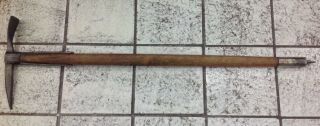 Strong Antique Ice Axe 34,  5 Inch Swiss Switzerland