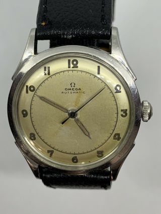 Vintage Omega Seamaster Bumper Automatic 17 Jewels Cal.  28.  10 R.  A.  Ref.  2438 - 5 10
