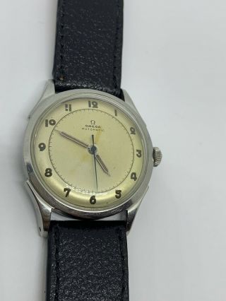 Vintage Omega Seamaster Bumper Automatic 17 Jewels Cal.  28.  10 R.  A.  Ref.  2438 - 5 2