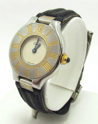 Cartier Must De 21 Vintage Steel & 18kt Watch