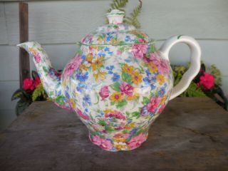 Vintage Midwinter Ltd England Brama Chintz Teapot