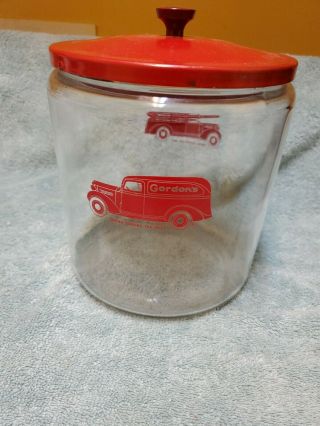 Vintage 2 Gallon Glass Gordon 