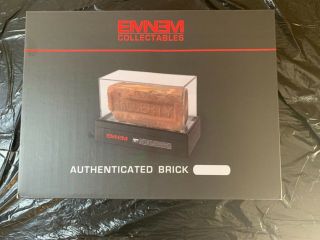 Rare Eminem Brick / With Signature Eminem / Mmlp Cassette & Dog Tag