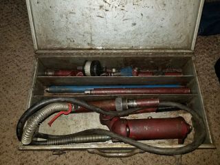 Vintage Hydraulic Hand Pump Porta Power.  Brand? Parts embossed 6