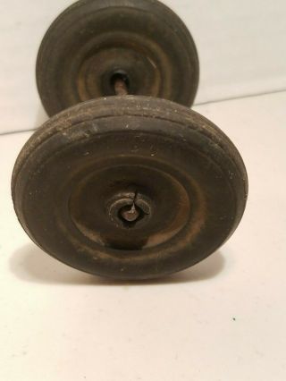 VINTAGE TOY CAR TRUCK TRACTOR RUBBER TIRES AXLE REPLACMENT TOY PARTS 4