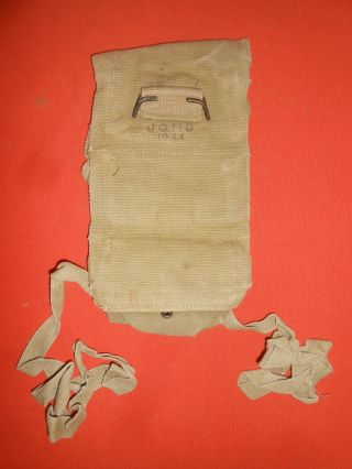 U.  S.  ARMY ::1944 WWII Triple Grenade Pouch,  with dated 1944 web 2