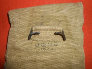 U.  S.  ARMY ::1944 WWII Triple Grenade Pouch,  with dated 1944 web 3