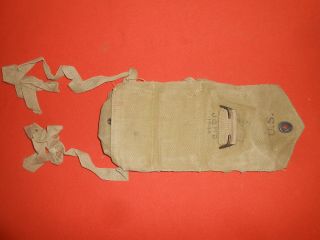U.  S.  ARMY ::1944 WWII Triple Grenade Pouch,  with dated 1944 web 4