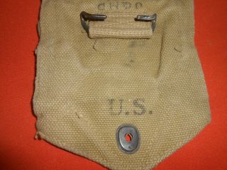 U.  S.  ARMY ::1944 WWII Triple Grenade Pouch,  with dated 1944 web 5