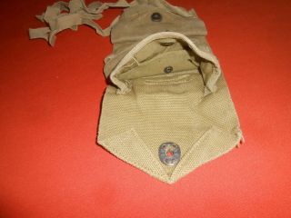 U.  S.  ARMY ::1944 WWII Triple Grenade Pouch,  with dated 1944 web 6