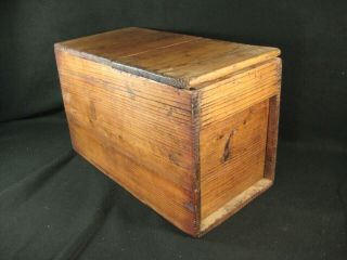 Japanese Antique Lidded 1 Drawer Cryptomeria Wood Tansu Zenibako Money Box