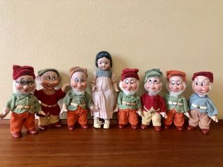 Vintage Disney Knickerbocker Snow White & The Seven Dwarfs Wow