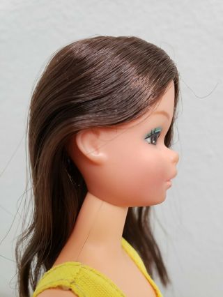 Vtg Mod Barbie: Baggie Francie Doll in HTF Yellow Bikini 5