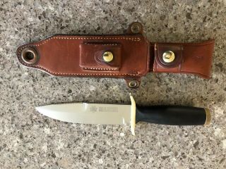 Vintage Bianchi Survival Knife Made In Solingen Germany