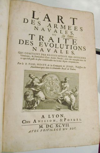 L ' ART DES ARMEES NAVALES - NAVAL WARFARE/1697/RARE 1st Ed.  /145 COPPER ENGRAVD PLTS 2
