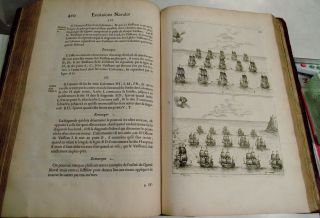 L ' ART DES ARMEES NAVALES - NAVAL WARFARE/1697/RARE 1st Ed.  /145 COPPER ENGRAVD PLTS 8