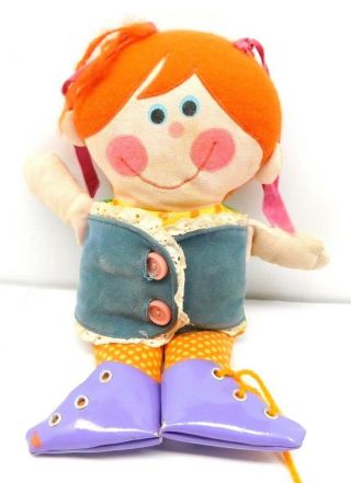 Playskool Little Dressy Bessy Doll Vintage 1970 Teaching Dressing Soft