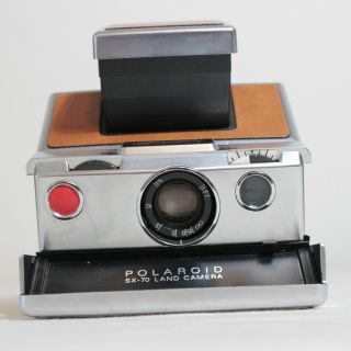Vintage Polaroid Folding SX - 70 Instant Camera w/ Leather Case Top Grain Made USA 4