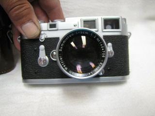 Vintage Leica M3 - 875 316 DBP Ernst Leitz Gmbh Wetzlar Germany Camera Summicron 5