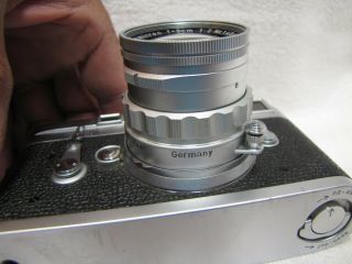Vintage Leica M3 - 875 316 DBP Ernst Leitz Gmbh Wetzlar Germany Camera Summicron 7