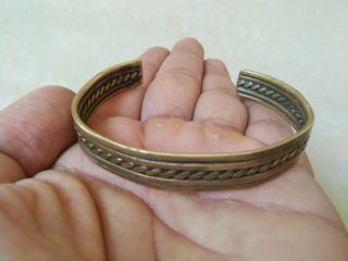 Rare Ancient Viking Bracelet Bronze Twisted Artifact Quality Very Stunning