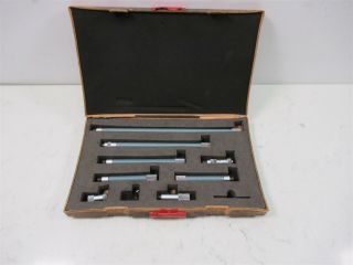 Mitutoyo 24 - 40 Inside Micrometer Set Vintage Powder Blue 12 " To 2 " Vintage Case