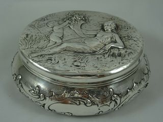 , Victorian Silver Dressing Table Box,  C1890,  341gm