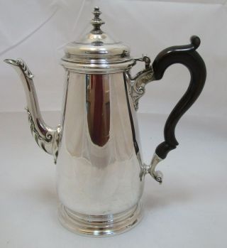 Georgian Style Sterling silver coffee pot,  931 grams,  Hancocks 2