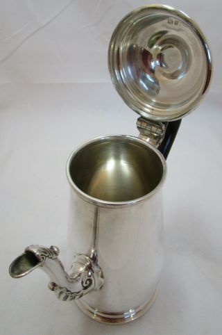 Georgian Style Sterling silver coffee pot,  931 grams,  Hancocks 5
