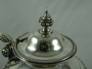 LARGE,  VICTORIAN solid silver COFFEE POT,  1873,  920gm 8