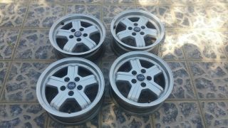Four Antique Virgo Wheels 15 Inches For Volvo 244 - 264 - 144 - 164 - 240 - 262 Series