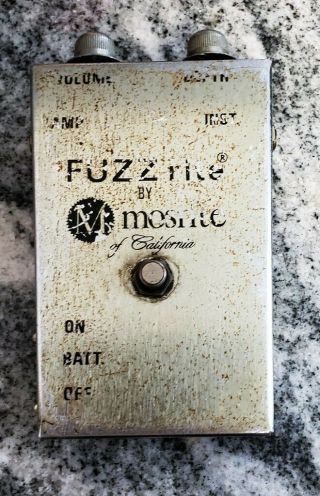 Vintage Mosrite Fuzzrite Pedal Rare Usa