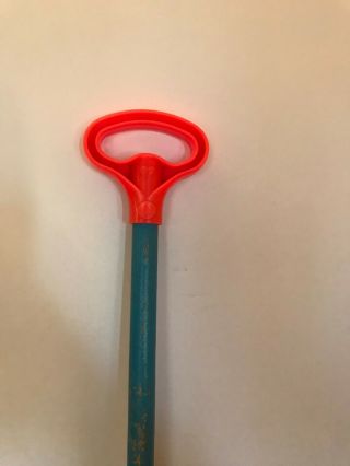 1963 Fisher Price Melody Chime Roller Push Toy w/Wooden Handle 757 2