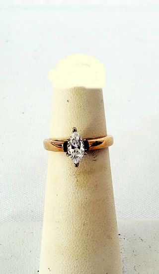 Vintage 14k Diamond Gold Engagement Ring