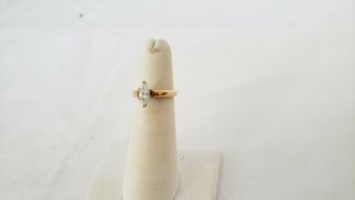 Vintage 14K diamond gold engagement ring 2