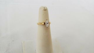 Vintage 14K diamond gold engagement ring 3