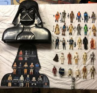 Vintage Star Wars Figures With Esb Darth Vader Case And Insert