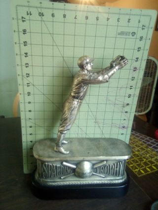 1931 Spalding Metal Vintage Baseball Trophy Jigger Champ Syracuse University?