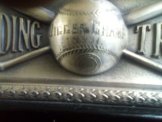 1931 Spalding Metal Vintage Baseball Trophy Jigger Champ Syracuse University? 3