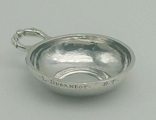 18th Century (c.  1781) French Silver Tastevin,  114 Grams,  950 Purity