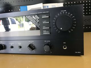 VINTAGE FISHER STUDIO STANDARD HOME AUDIO ELECTRONICS CA - 800 STEREO AMPLIFIER 6