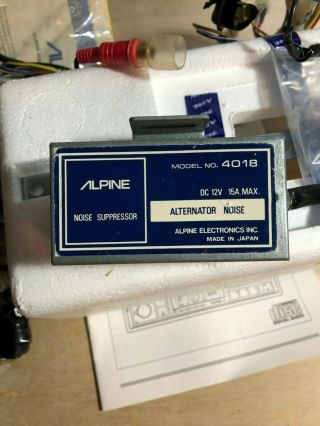 Vintage Old School ALPINE Model 7903 in dash car Radio/CD,  Noise supp 4018 7