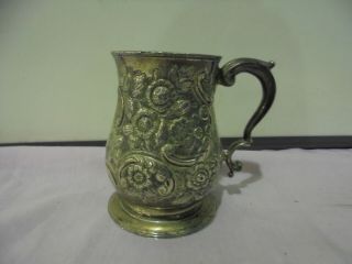 Georgian Silver Tankard Mug Hallmarked London 1754 Gabriel Sleath Francis Crump