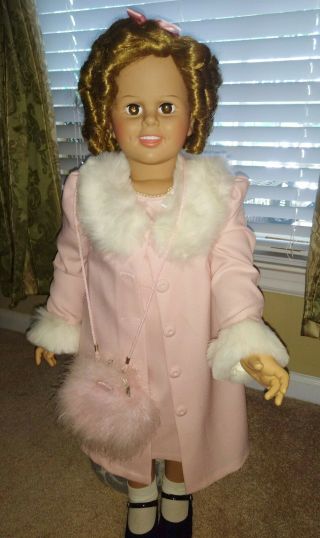 Shirley - Temple - Patti - Playpal - 35 - Doll - W - Stand Extra Clothes.  By Danbury.