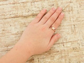 Antique Vintage Deco 14k Bi Gold Ruby & Diamond Wedding Engagement Ring Sz 9.  25 9