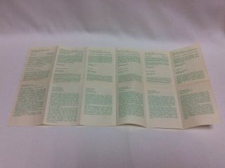 ROLEX VINTAGE 1970s Translation of Document Guarantee paper,  POST 6