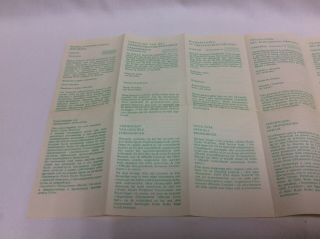ROLEX VINTAGE 1970s Translation of Document Guarantee paper,  POST 7