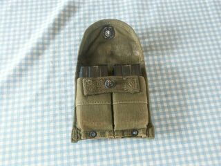 Two Wwll M1 Carbine Magazines And Pouch Ui And Circle Iu 1950 