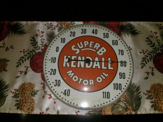 Vintage 1950 ' s Kendall Motor Oil Gas Station 12 